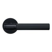 Ручки дверные ALLUR ART COLLECTION "ESTETA" BLACK (53150), цвет матовый черный. (Комплект ручек 2 шт)
