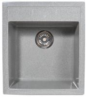 Мойка глянцевая S-10 (темно-серый) SIMGRAN 505х465х195 мм с сифоном в комплекте