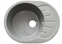 Мойка глянцевая S-23 (серый) SIMGRAN 570х440х190 мм с сифоном в комплекте