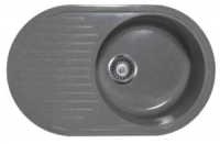 Мойка матовая S-21 (темно-серый) SIMGRAN 715х450х165 мм с сифоном в комплекте