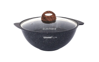 Казан для плова 6л GRANIT ULTRA (blue) Кукмара с антипригарным покрытием, кгг65а