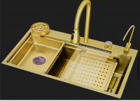 Мойка для кухни многофункциональная DIADONNA DS7545G Размер: 750х450х200, Нержавеющая сталь, цвет мат.зол.