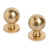 Ручки дверные ALLUR ART COLLECTION "SFERA" MSG (59170), цвет итал.матовое золото. (Комплект ручек 2 шт)