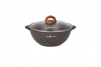Казан 3,5л "Granit Ultra" INDUCTION (original) Кукмара, с антипригарным покрытием, индукция, со стекл.крышкой кгои37а