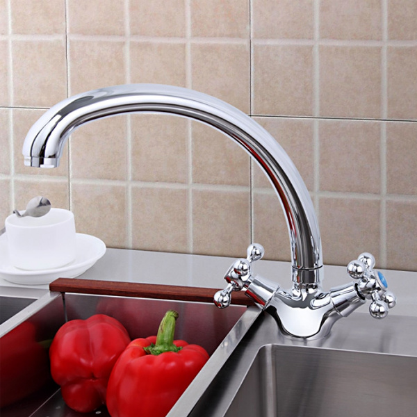 FRAP смеситель для кухни двухвентильный  F4219