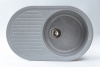 Мойка глянцевая S-21 (серый) SIMGRAN 715х450х165 мм с сифоном в комплекте