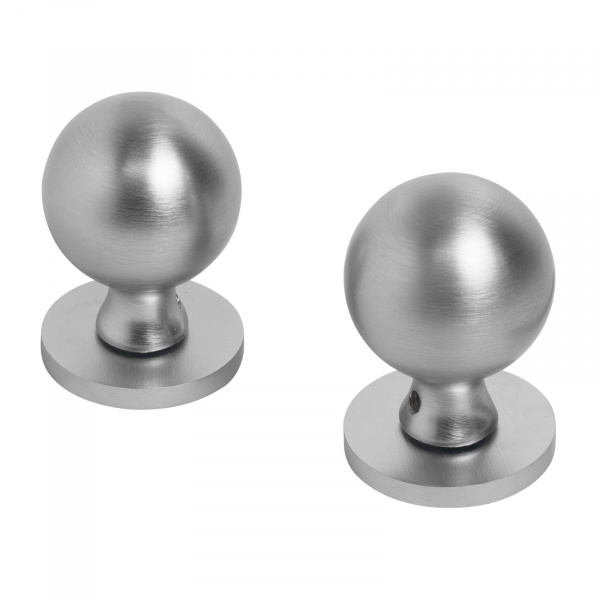 Ручки дверные ALLUR ART COLLECTION "SFERA" MSC (59160), цвет итал.матовый хром. (Комплект ручек 2 шт)