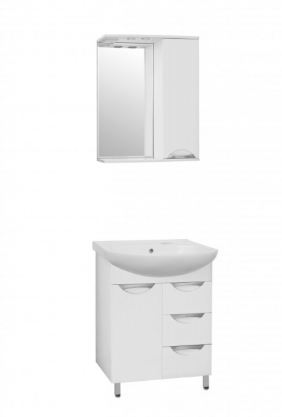 Зеркальный шкаф "Жасмин 650 " свет STYLE LINE